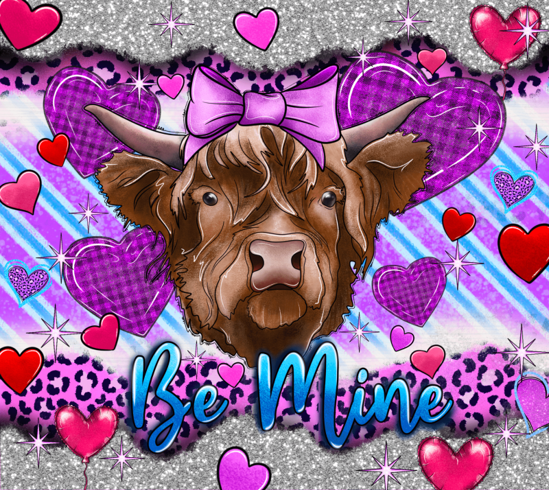 be mine cow dtf transfer 449869