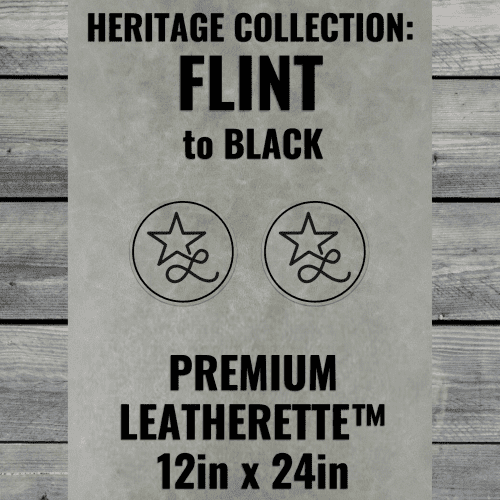 Heritage Collection: Flint Durra - Bull Premium Leatherette™ Sheets (12x24) - #LoneStar Adhesive#