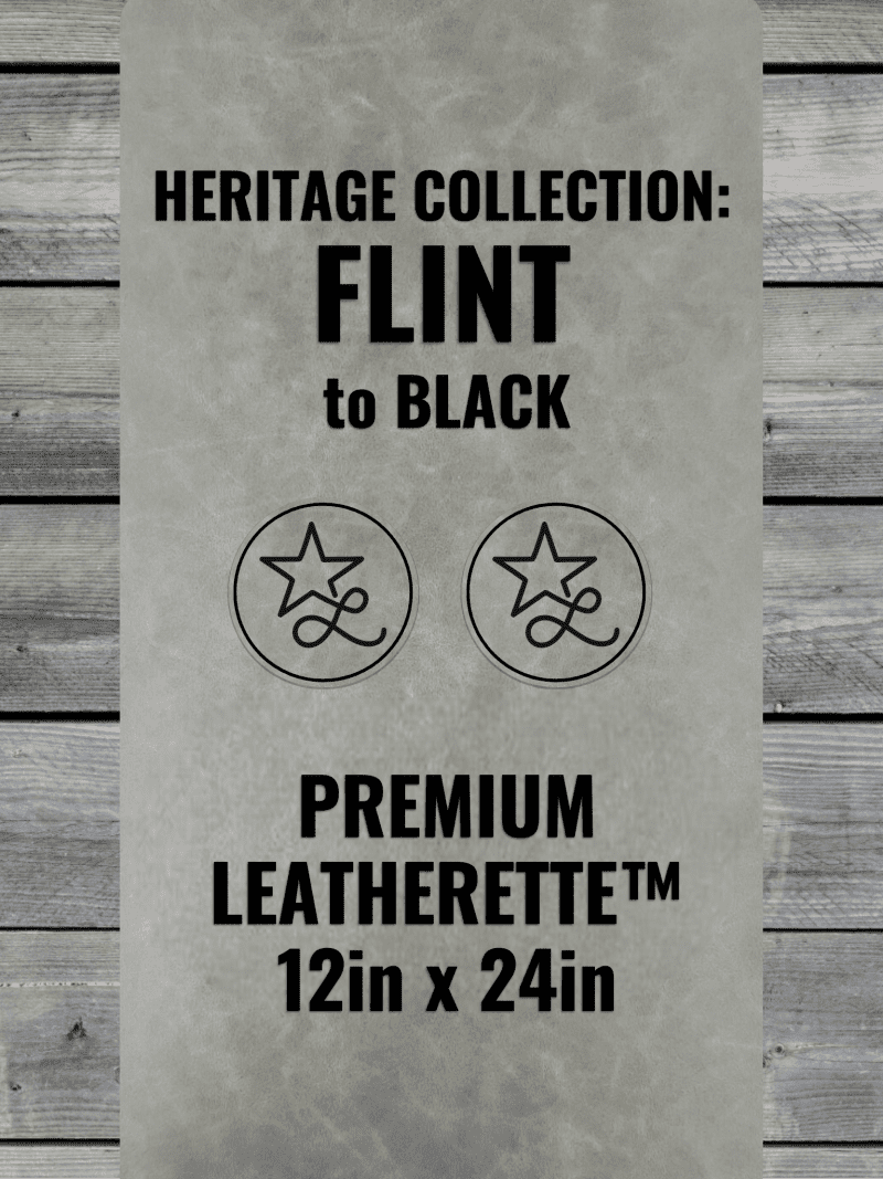 Heritage Collection: Flint Durra - Bull Premium Leatherette™ Sheets (12x24) - #LoneStar Adhesive#