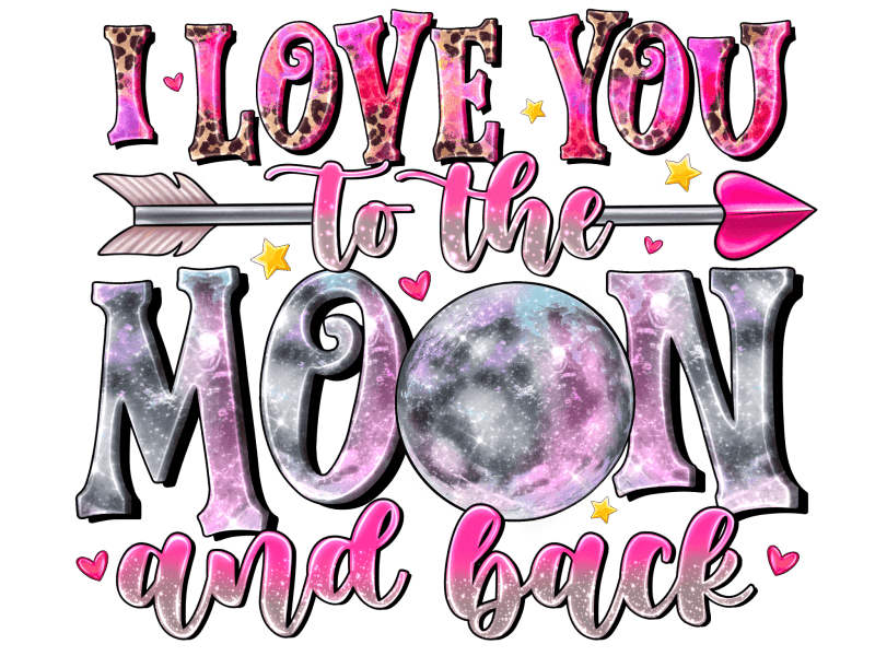 i love you to the moon and back dtf transfer 163500