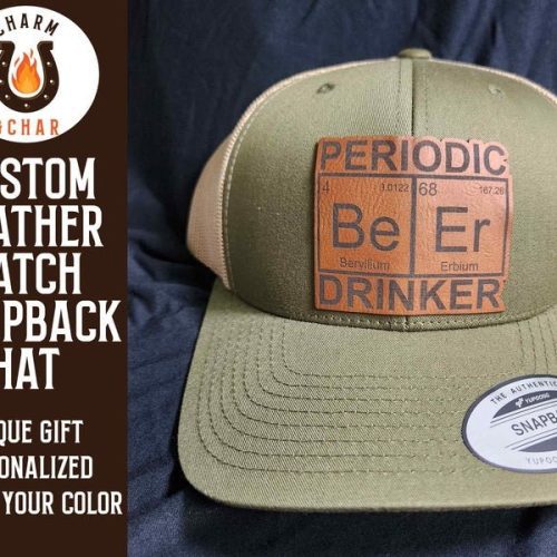 periodic beer drinker leather patch trucker hats classic colors 152930