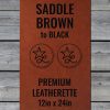 Saddle Brown / Black Durra-Bull Premium Leatherette™ Sheets - #LoneStar Adhesive#