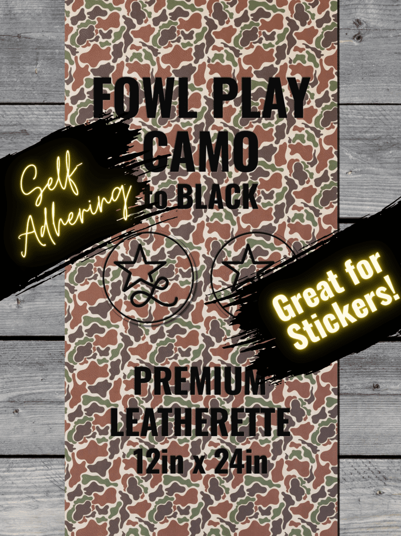 self adhering fowl play camo durra bull premium leatherette sheets 153157