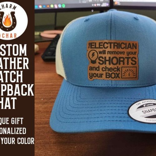 this electrician will with remove your shorts and check your box leather patch trucker hat for electricians 583948