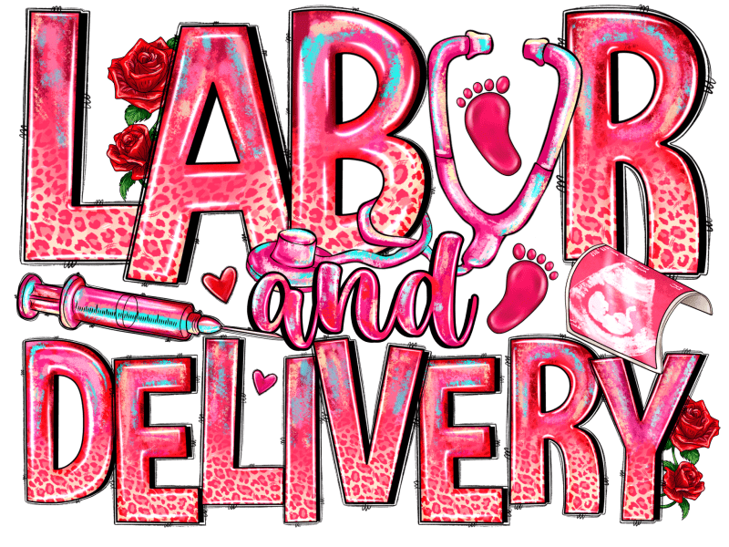 valentines day labor and delivery dtf transfer 920190